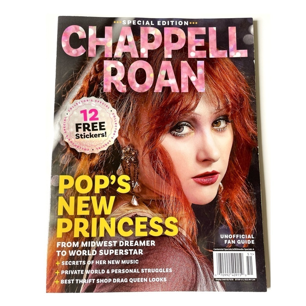 Special Edition Chappell Roan Magazine - Unofficial Fan Guide w 12 Free Stickers